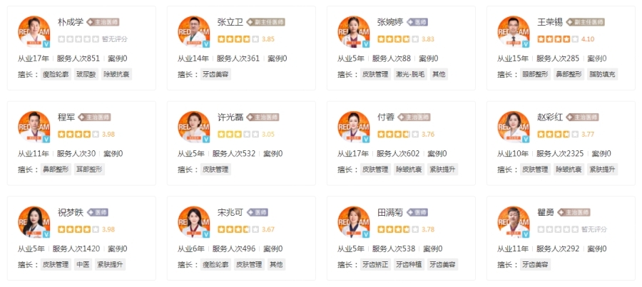 上海薇琳醫(yī)療美容醫(yī)院醫(yī)生信息