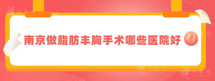 南京做脂肪豐胸手術(shù)哪些醫(yī)院好？2024新銳榜單,一起來看看