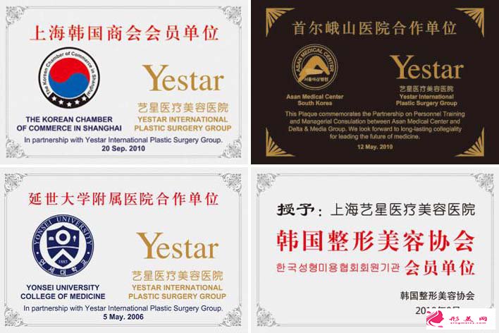 上海藝星整形,整容手術價格表